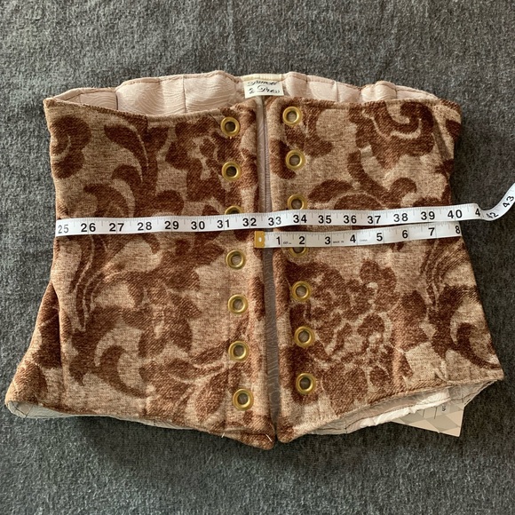 Brown Floral Waist Corset by Damsel In This Dress, NWT - Picture 4 of 6